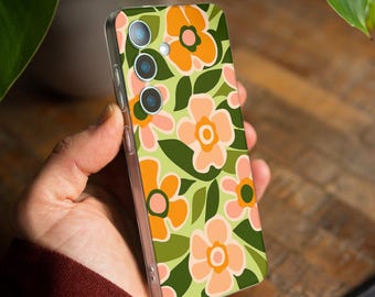 Groovy flower case for Samsung S25 FE S23 5g S24 S22 plus S21 Ultra S20 Note 20 10 S26 Galaxy A12 A16 A36 A56 A22 A52 5g A51 A53 A71 gl011