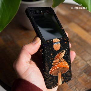 Mushroom frog case for Moto Razr Plus 2024 Samsung Z Flip 6 4 Z Flip 7 5 5g Z Fold 4 Z Fold 6 soft TPU plastic Google Pixel 9 pro Fold gl014