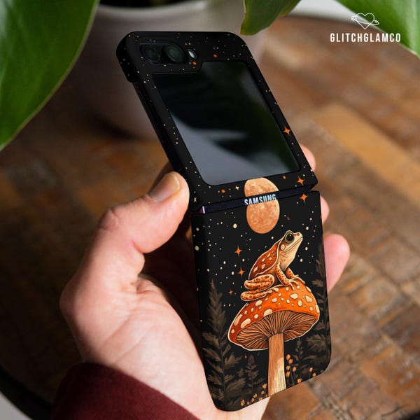 Mushroom frog case for Moto Razr Plus 2024 Samsung Z Flip 6 4 Z Flip 7 5 5g Z Fold 4 Z Fold 6 soft TPU plastic Google Pixel 9 pro Fold gl014