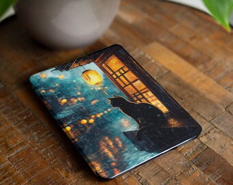 Black cat cute case for Kindle Colorsoft 2025 Paperwhite 12th 11th gen 6.8" 7" KPW Scribe Oasis 3 Cover Kobo Color Libra 48