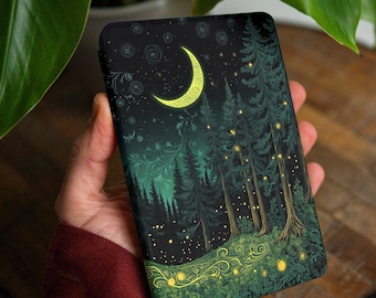 Moon forest case for Paperwhite 12th 11th gen 6.8" 7 inch Kindle Colorsoft 2024 KPW Scribe Kindle Oasis 3 Fairy Kobo Color BW Libra 15