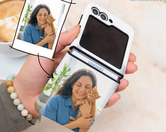 Funda protectora resistente con foto personalizada para Samsung Z Flip 7 FE y Galaxy Z Flip 6.