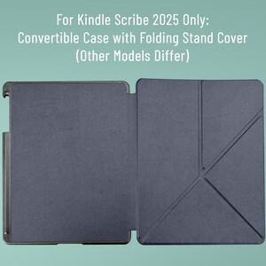 a Kindle Scribe 2025 cover, which is a convertible case with a folding stand cover designed for the Kindle e-reader.