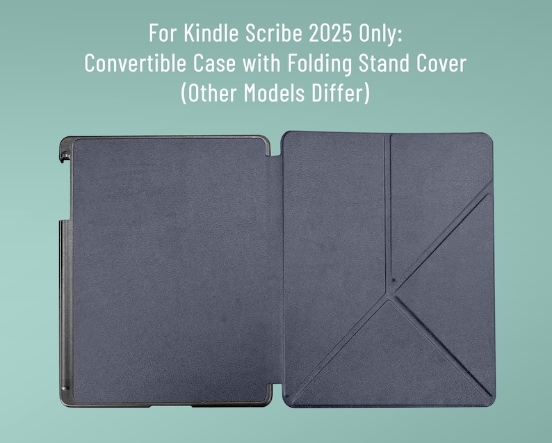 a Kindle Scribe 2025 cover, which is a convertible case with a folding stand cover designed for the Kindle e-reader.
