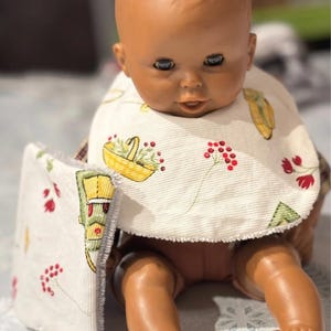 Doll bib and wipe