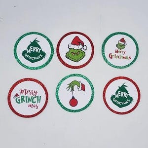 Grinch Karte Cupcake Topper