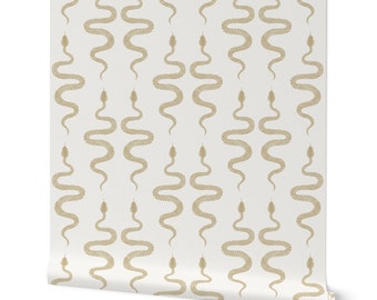 Mystic Snake Wallpaper for Mid-Century Modern Homes - Vintage Peel and Stick Design for Hotels, Dorm Rooms, & Vacation Homes