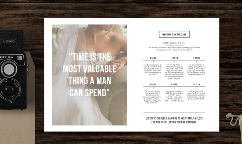 Timeline Template for Photographers  Magazine Style Templates image 1