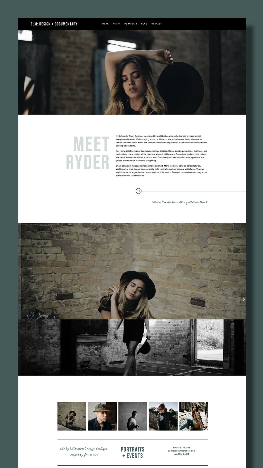 Squarespace Template for Photographers Modern Website Design Etsy