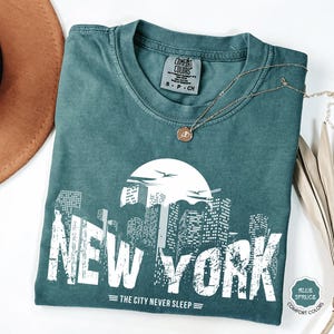 Koszulka Comfort Colors® New York, Koszula New York City, Vintage New York City, Koszulka New York, Koszulka The City Never Sleep