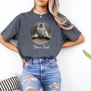 Custom Photo Shirt, Personalized Shirt, Custom Picture Tshirt, Couple T-Shirt, Valentine’s Day Gift, Family Picture Tee, Birthday Gift