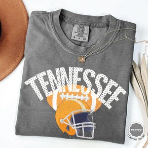 Comfort Colors Tennessee Vintage Football Shirt: Retro Game Day Tee