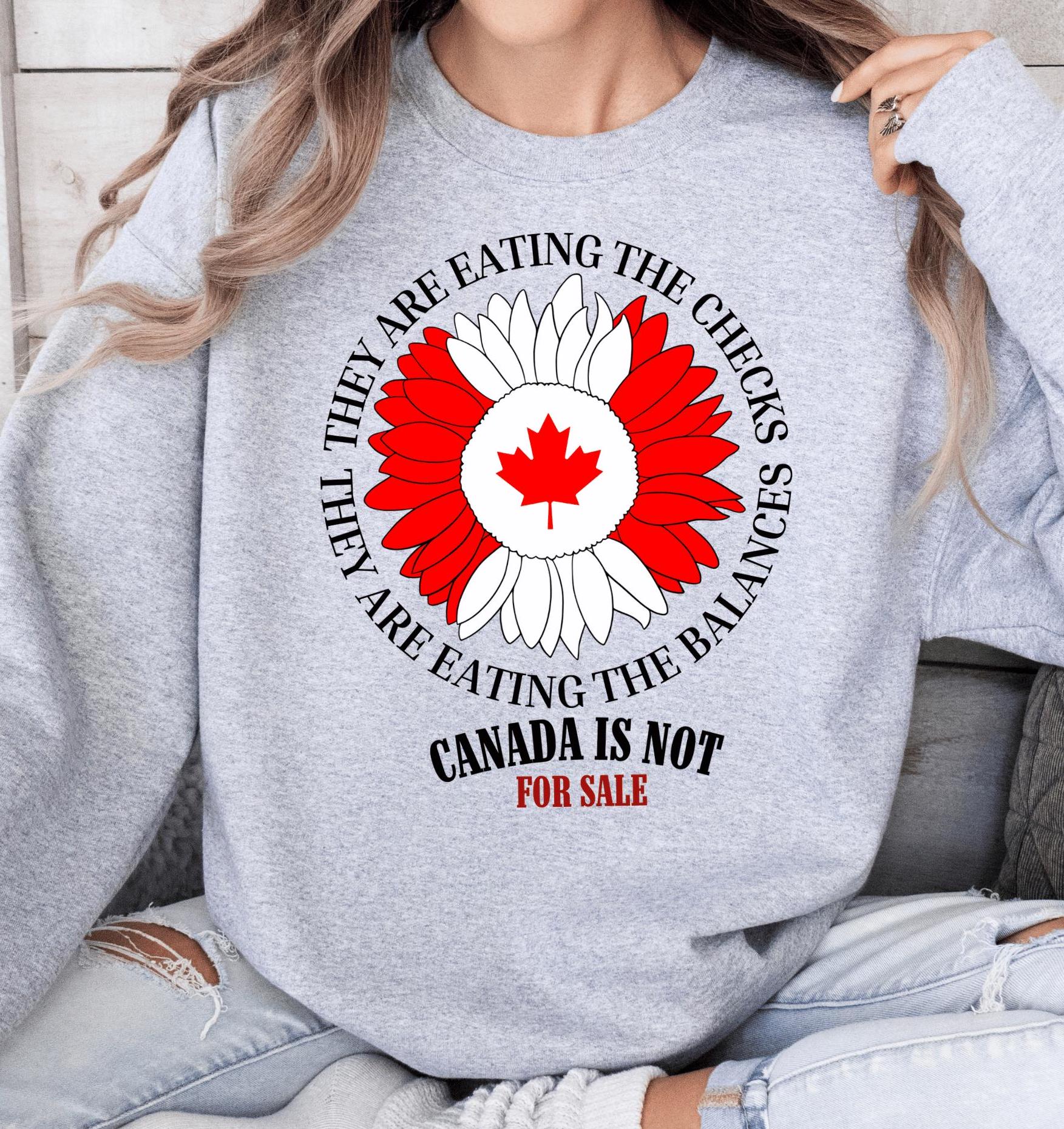 Canada Is Not For Sale Sweater, Canadian Pride Crewneck Sweatshirt, Canadian Sweater, Patriotic Shirt, Canada Present, Canada Day