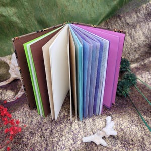 Diario fatto a mano in carta mista – Quaderno ecologico unico con copertina a forma di falena
