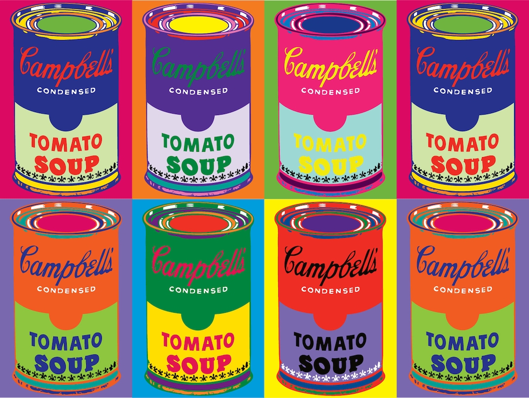 Campbell's Tomato Soup POP ART Digital Download 8up 18x24 | Warhol ...