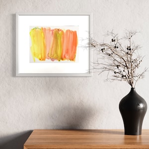Pop Art Watercolor Abstract Painting &quot;Earth” 2023 | 9”x12&quot; | Original Artist | Watercolor Archive Paper | Colorful