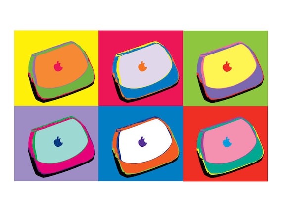 Apple Ibook Clamshell POP ART Digital Download 6up | Warhol