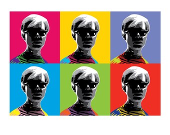 Andy Warhol POP ART Digital Download 6up | Warhol-style Pop Art