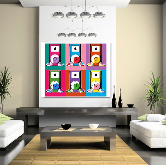 Apple Ipod Mini POP ART Digital Download 6up | Warhol-style