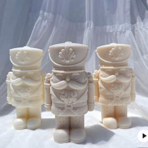 Christmas nutcracker candle