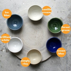 Four table dinnerware settings small bowl, side plate and dinner plate in your choice of colour image 10