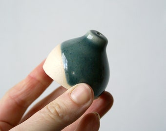 Small bell shaped ceramic chord pull customised in your choice of colour