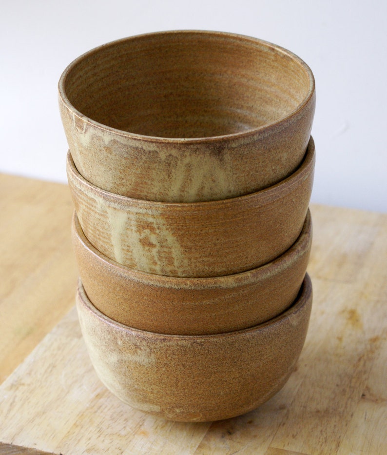 Made to order Set of four large pottery soup bowls choose Etsy