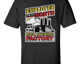 employee of the month dick sucking Shirt Funny Donut T Shirt Inappropriate Sweatshirt Raunchy Shirts Adult Meme Gift Offensive Tees