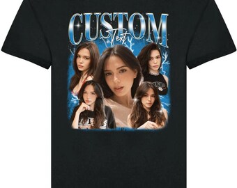 Custom Your Own Bootleg Rap Unisex T-Shirt, Personalised Rap Tee Shirt, Retro Vintage Graphic 90 Shirt, Custom Your Own Photo And Text Shirt