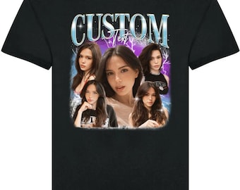 Custom Your Own Bootleg Rap Unisex T-Shirt, Personalised Rap Tee Shirt, Retro Vintage Graphic 90 Shirt, Custom Your Own Photo And Text Shirt