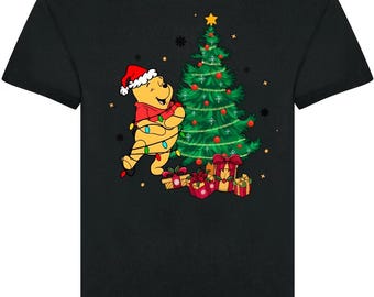 Christmas T-shirt, Christmas Lights Shirt, Christmas Family Top, Holiday Gift, Christmas Family Matching Shirt, Santa, Decorate Tree