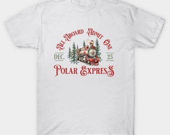 Polar Express North Pole Christmas, Christmas Lights Shirt, Christmas, Holiday Gift, Christmas Family Matching Shirt, Santa, Decorate Tree