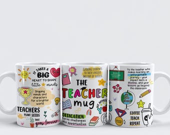 my teacher mug school university mug halloween horror motivation health mother father Christmas funny xmas birthday present gift mug cup 2