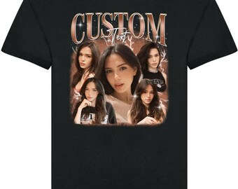 Custom Your Own Bootleg Rap Unisex T-Shirt, Personalised Rap Tee Shirt, Retro Vintage Graphic 90 Shirt, Custom Your Own Photo And Text Shirt