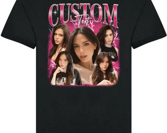 Custom Your Own Bootleg Rap Unisex T-Shirt, Personalised Rap Tee Shirt, Retro Vintage Graphic 90 Shirt, Custom Your Own Photo And Text Shirt