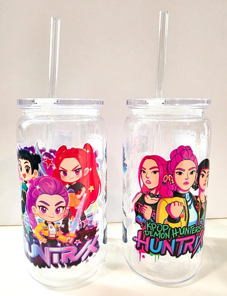 Huntrix KPOP Demon Hunter-beker, aangepaste kinderwaterfles - België