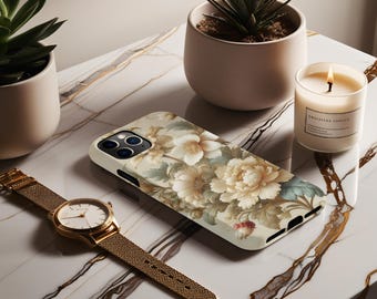 Vintage Floral Phone Case Gift 3d Trendy Cover for Her iPhone 16 15 14 13 Pro Samsung Galaxy s24 s23 Plus Ultra Google Pixel 9 8 7 6
