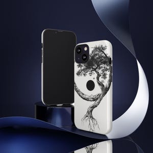 Mobilskal, Yin Yang-träddesign, Harmony Balance Apple Samsung Pixel-enhetsskal, Naturlig andlig gåva, Skyddande och snyggt tillbehör.