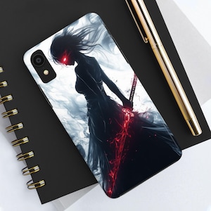 Samurai Handyhülle - Japanisches Krieger Design, Anime-inspirierte Kunst, Einzigartiges iPhone Samsung Pixel Cover, Perfektes Japanisches Geschenk & Dekor