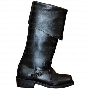 Customize Pirate Boots, Swashbuckler Buccaneer Boots, Custom Cosplay Boots, Pirate Captain Boots, Knee High Boots
