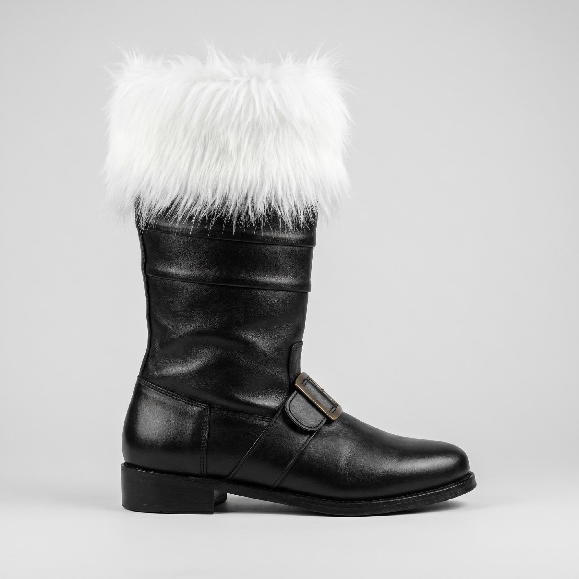 Personalized Santa Claus Fur Boots | Custom Christmas Boots