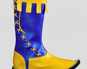 Handmade Leather Viking Boots | Medieval Boots | LARP Boots | Renaissance Boots | Custom Leather Boots | Cosplay Boots | Ren Faire Shoes