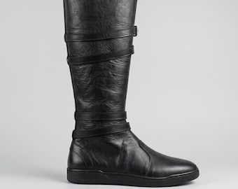 Custom Handmade Star Wars Boots, The Rise Of Skywalker Kylo Ren Cosplay Boots, Villain Boot