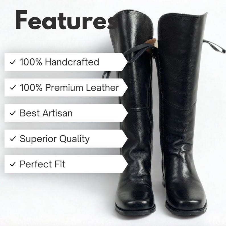 Custom Civil War Cavalry Boots | Handmade 1860s Leather Reenactment Boots for Men — Union, Confederate, Dragoon & Living History