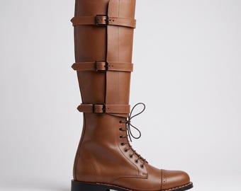Custom Handmade Leather Cavalry Boots | Military Riding Equestrian Footwear
