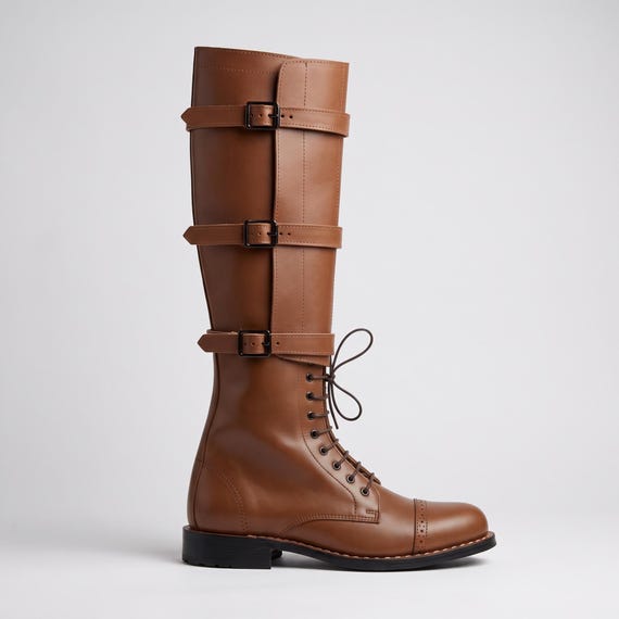 Custom Handmade Leather Cavalry Boots | Military Riding Equestrian Footwear