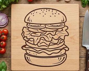 Food SVG 16 Vector Clipart Bundle: Laser Engraving, Print, Burger Pizza Fastfood (Digital Download)