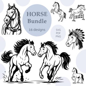 Horse Engrave/Horse SVG/Horse Сharacter Clipart Bundle/Printable/Sublimation/Engrave Laser/Horse Vector/Cricut/Horse Print/Svg,Png,Pdf