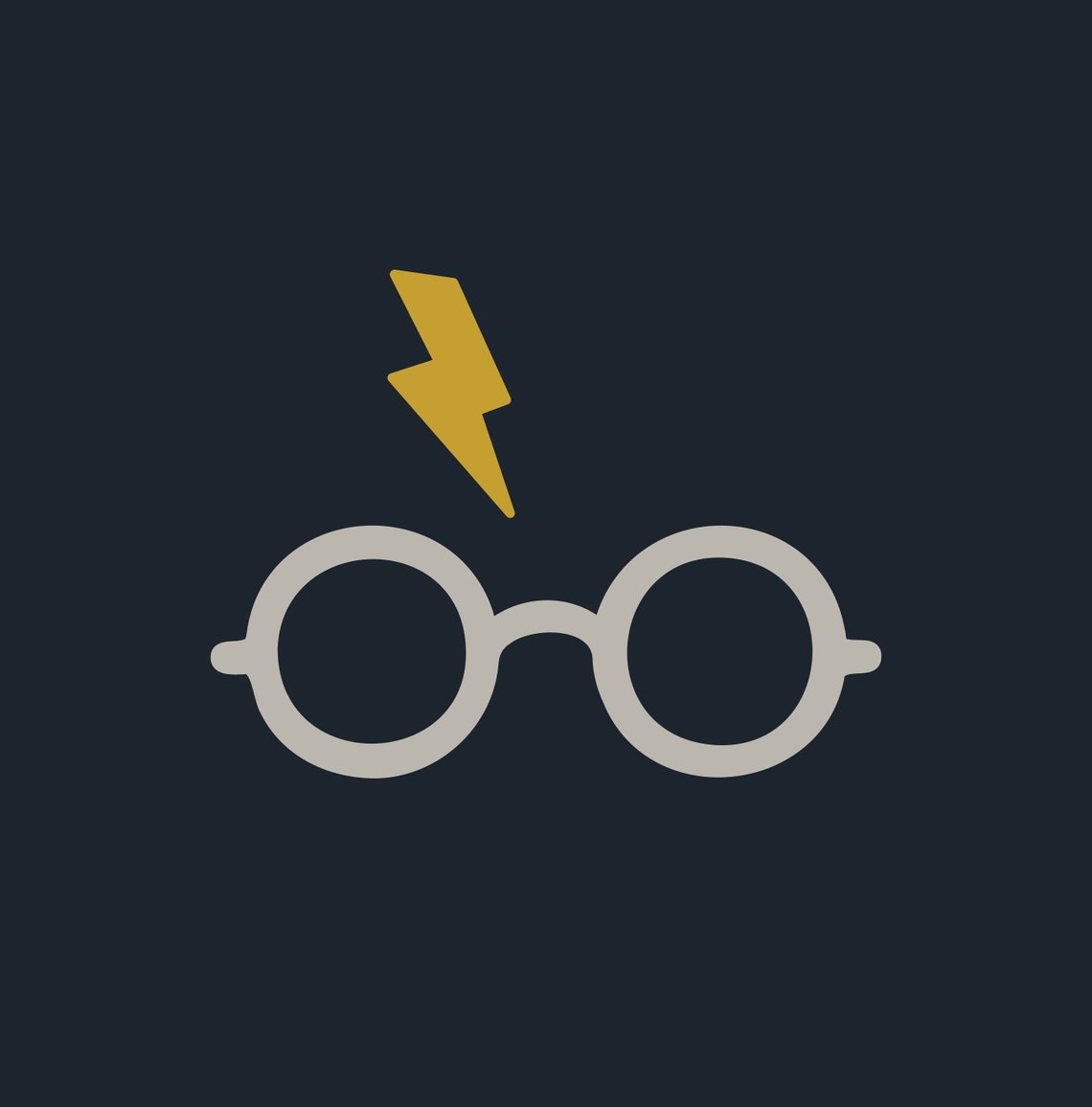 Harry Potter Glasses Wall Art // Art Print // home decor // Etsy