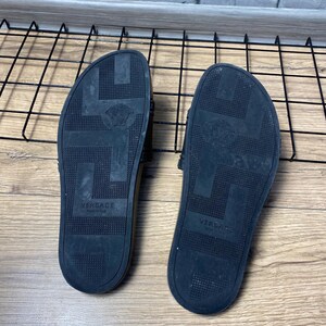 Versace Palazzo Medusa Head Rubber Pool Slides Black Men's Size EU 44 / 45 image 4